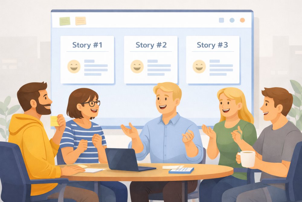 Ilustracja funkcji RetroAppSuite na landingu trivia landing pl
